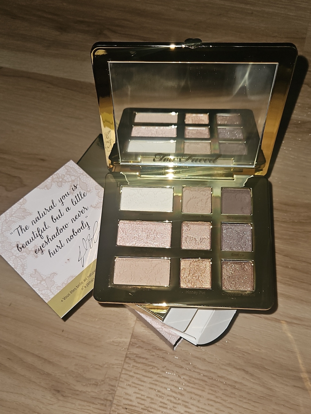 Too Faced Eyeshadow Palette — Pink, Brown, Champagne & Gold Shades